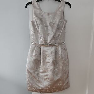 Chic Sleeveless Cream Dress